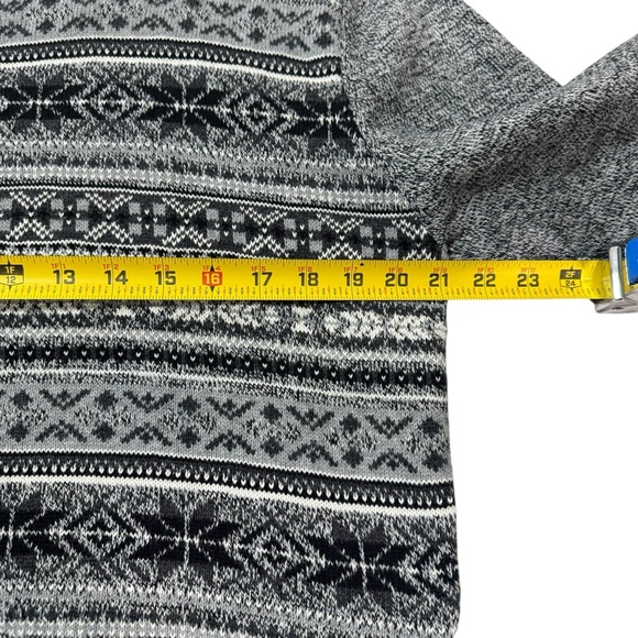 Weatherproof Vintage Fair Isle Print Unisex Grey Pullover Winter Sweater Size L - Picture 6 of 11
